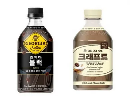 조지아 블랙 펫470ml 12입+조지아 크래프트 카페라떼 펫470ml 12입