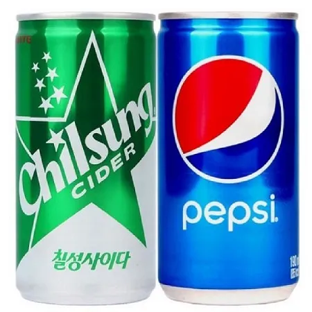 롯데칠성사이다 캔190ml 30입+펩시콜라 캔190ml 30입