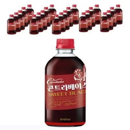 칸타타 콘트라베이스 콜드브루 스위트 블랙 펫500ml 6입