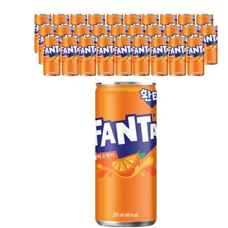 환타 오렌지 캔 250ml 30입(리뉴얼 중으로 랜덤발송)