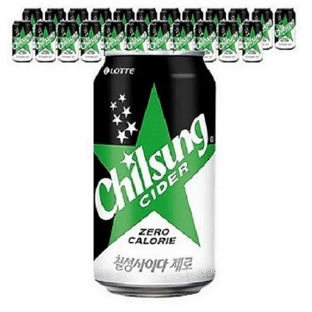 롯데칠성사이다제로 업소용 캔355ml 24입