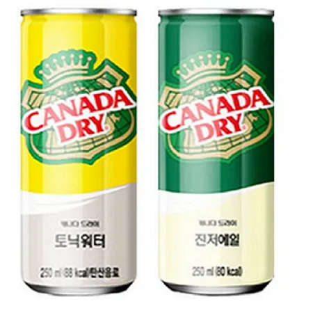 캐나다 드라이 토닉워터 캔250ml 30입+캐나다 드라이 진저에일 캔250ml 30입 이미지