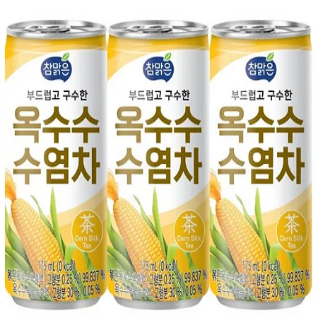 참맑은 옥수수수염차 캔175ml 60입(재고 소진시 리뉴얼제품 발송)