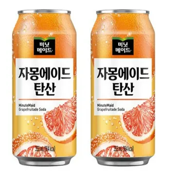 미닛메이드 자몽에이드탄산  캔355ml 24입