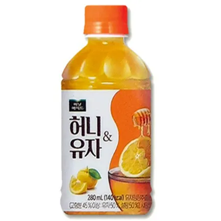 미닛메이드 허니유자 펫280ml 24입