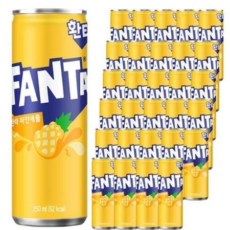 환타 파인애플 캔250ml 60입(리뉴얼 중으로 랜덤발송)