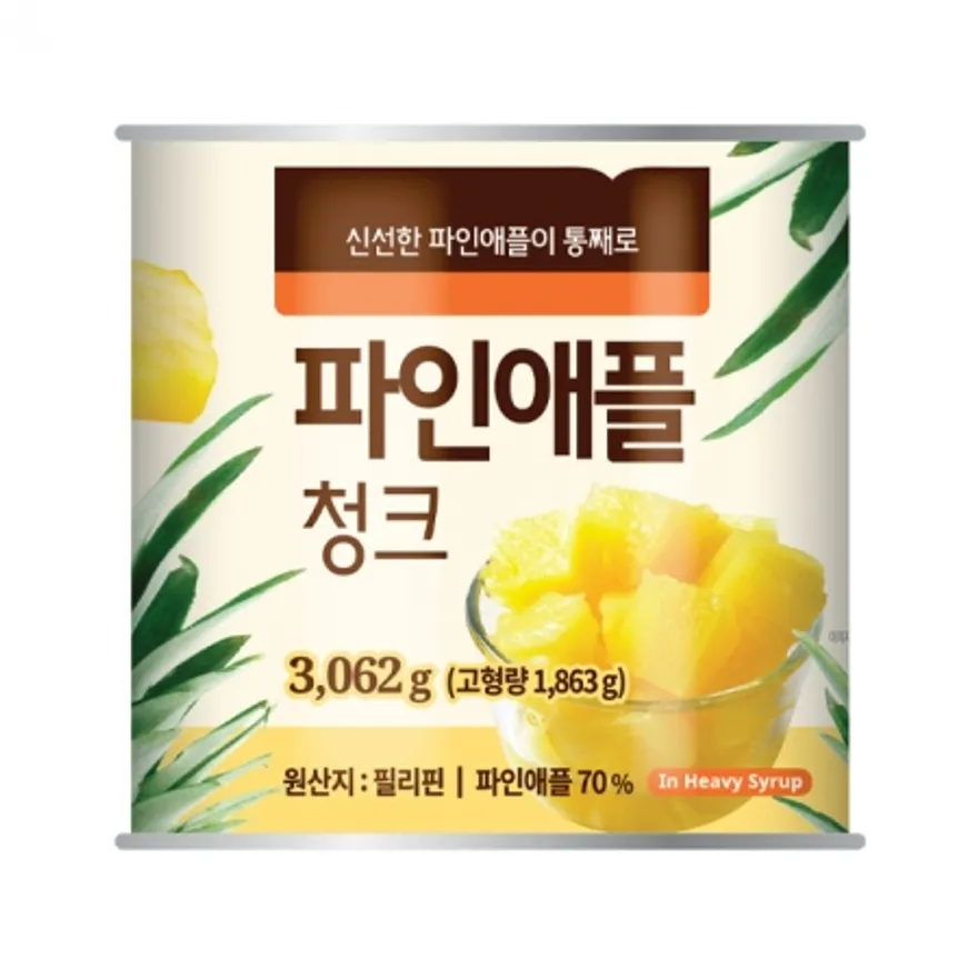 PHILPACK 파인애플 청크 3.062Kg 이미지