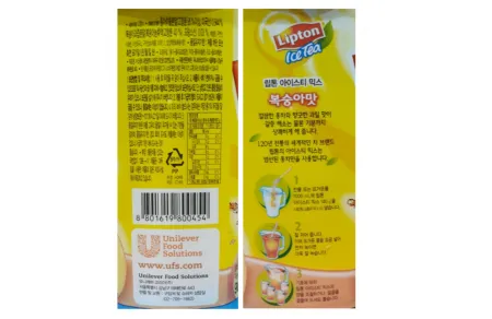 립톤 복숭아 아이스티 907g 이미지