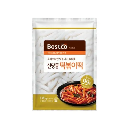 베스트코 신당동 떡볶이 떡 1.8kg 이미지
