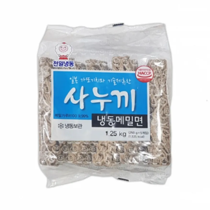 천일 사누끼 냉동 메밀면 1,250g 이미지