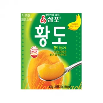 삼포 황도 슬라이스 400g