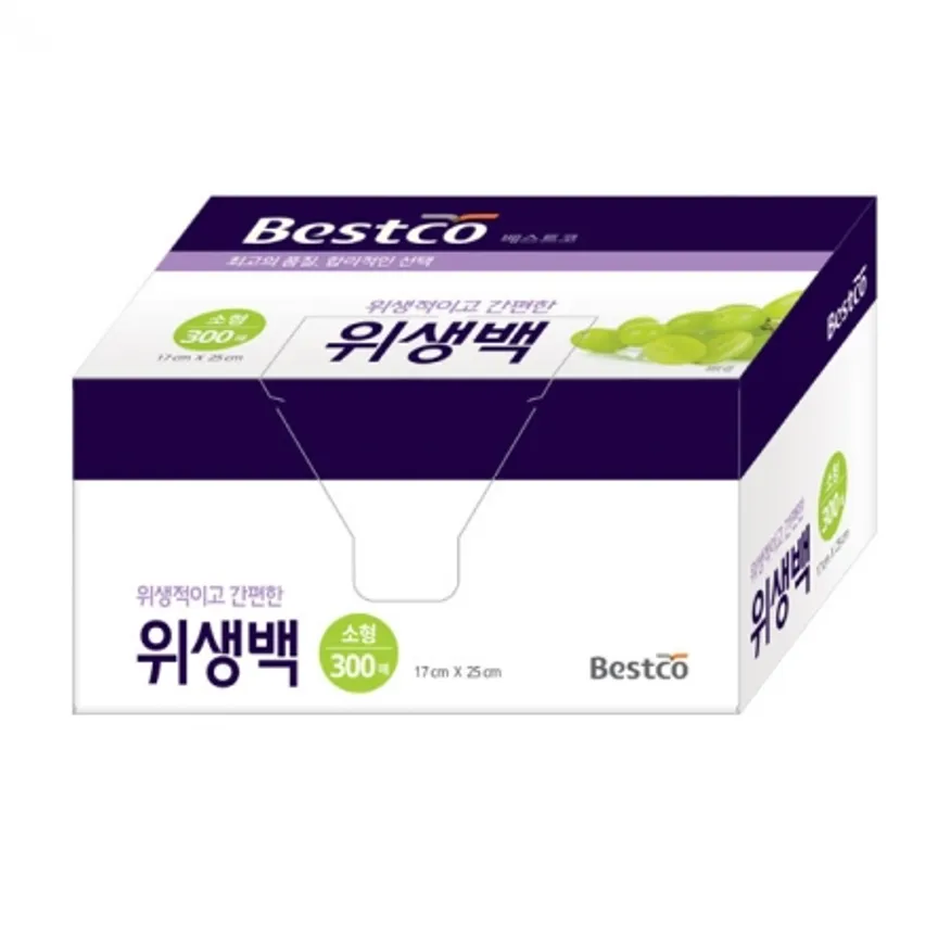 베스트코 위생백 소형 17cm x 25cm (300매) 이미지
