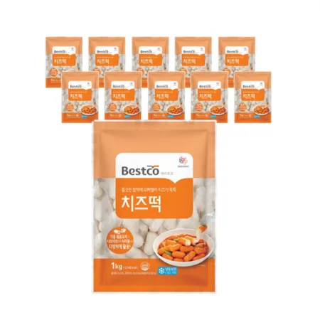 [묶음할인/무배] 베스트코 치즈떡 1kg (10개단위)