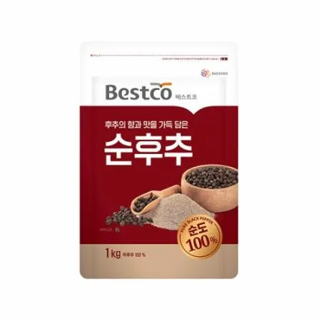 베스트코 흑후추 1kg (흑후추분말 100%)