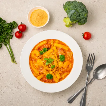 로제 떡볶이 & 투움바 떡볶이 업소용 5단계 불매운맛 (불닭면 맵기) 1kg 14~17인분용 이미지
