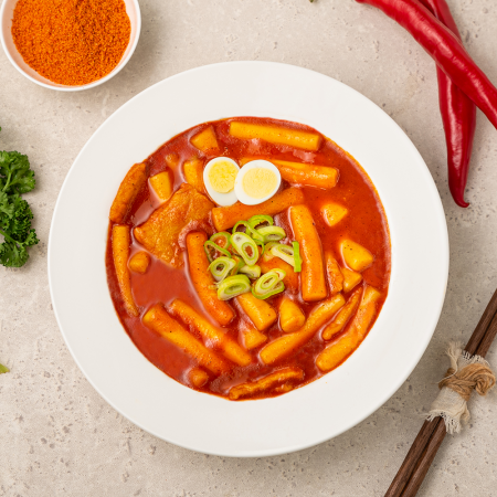 국물 떡볶이 & 라볶이 소스 업소용 2단계 순한맛(신라면 맵기)5kg 100~120인분용 이미지