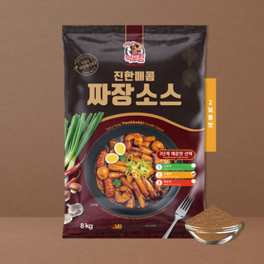 진한 짜장 떡볶이 업소용 2단계 보통맛 (얼얼 매콤맛) 8kg 120~150인분용 이미지