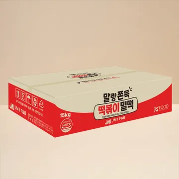 말랑쫀득 떡볶이 밀떡 실온 보관 업소용 15kg