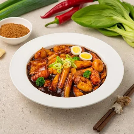 진한 짜장 떡볶이 업소용 1단계 순한맛 (진라면 맵기) 1kg 14~17인분용 이미지