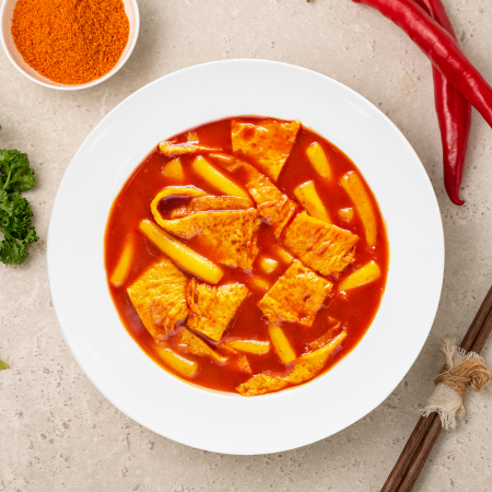국물 떡볶이 & 라볶이 소스 업소용 2단계 순한맛(신라면 맵기)5kg 100~120인분용 이미지