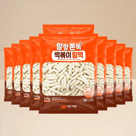 말랑쫀득 떡볶이 밀떡 실온 보관 가정용 1.5kg 이미지