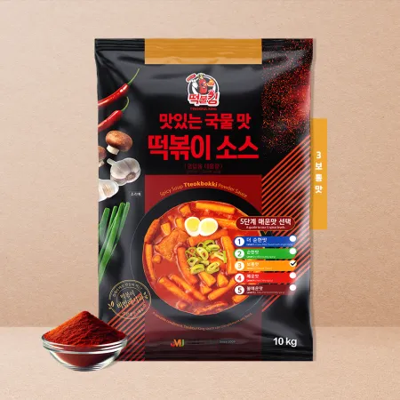국물 떡볶이 & 라볶이 소스 업소용 3단계 보통맛(얼얼 매운맛)10kg 200~250인분용