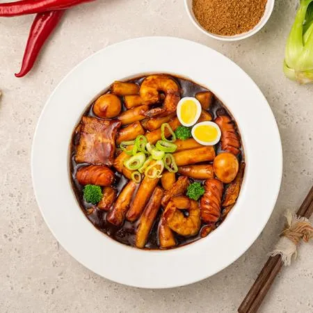 진한 짜장 떡볶이 업소용 3단계 매운맛 (불닭면 맵기) 4kg 60~70인분용 이미지