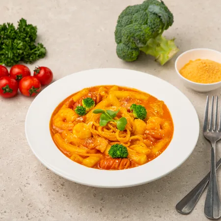 로제 떡볶이 & 투움바 떡볶이 업소용 5단계 불매운맛 (불닭면 맵기) 1kg 14~17인분용 이미지