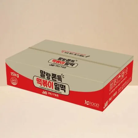 말랑쫀득 떡볶이 밀떡 실온 보관 업소용 15kg