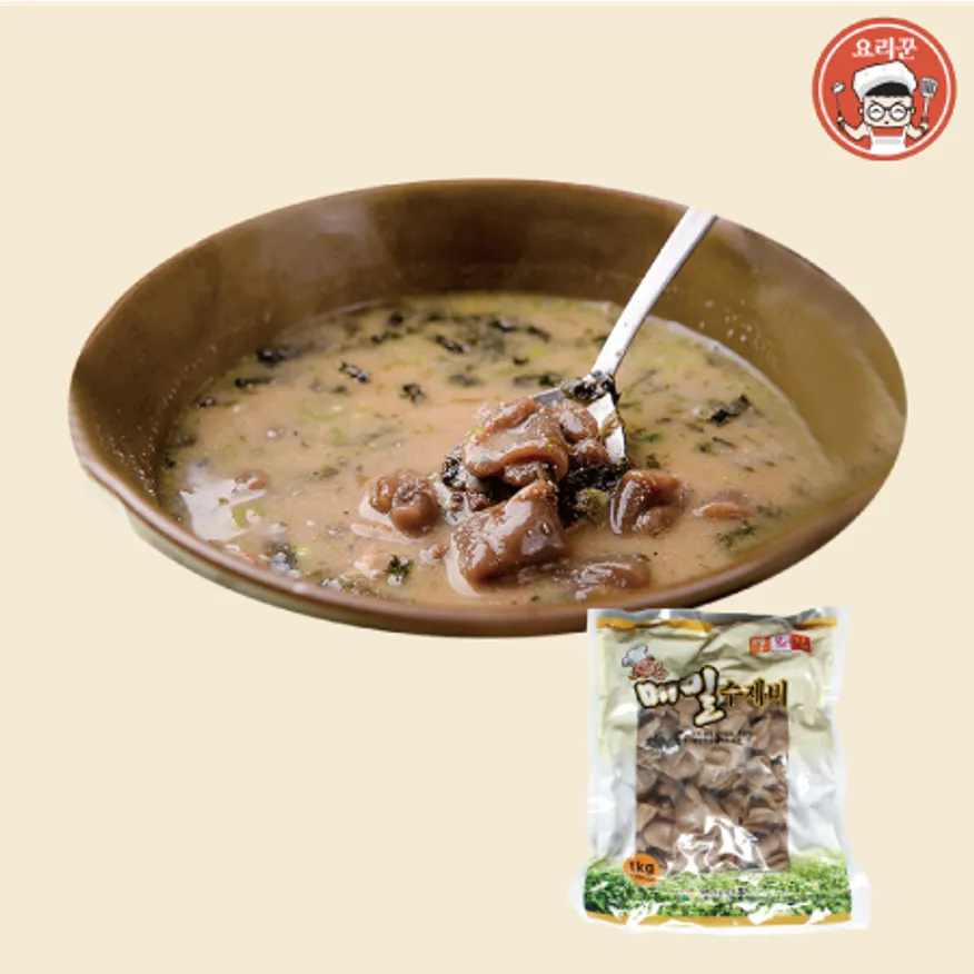 쫄깃한 메밀수제비 1kg 1봉 이미지