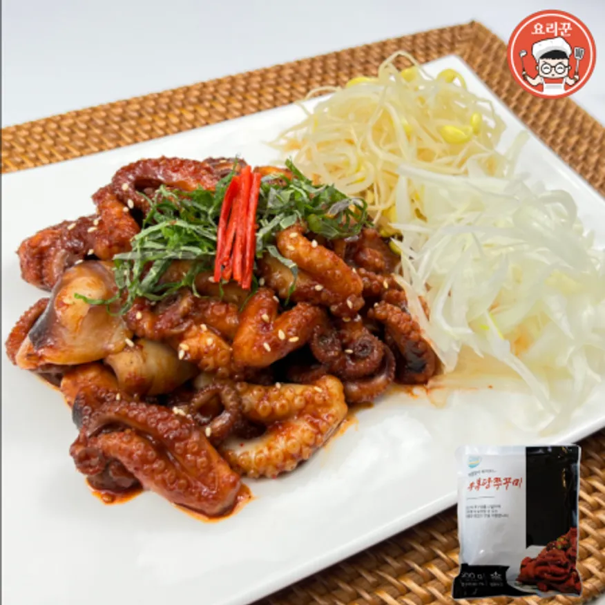 쫄깃하고 매콤한 쭈꾸미볶음 500g 술안주 캠핑요리 볶음요리 밀키트 이미지