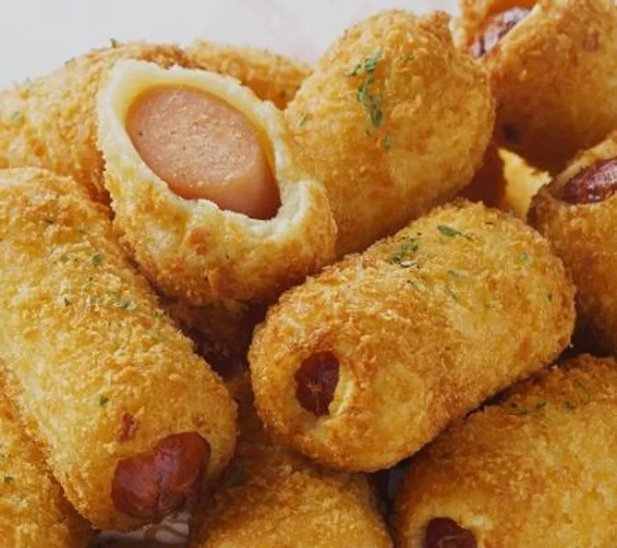 델리 레전드 아이간식 한입 미니핫도그 1kg(30개입)x10봉 냉동간식 간편야식 이미지