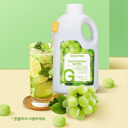 그린트리 청포도 에이드 베이스 1.8kg 원액 음료 스무디 주스 카페음료 이미지