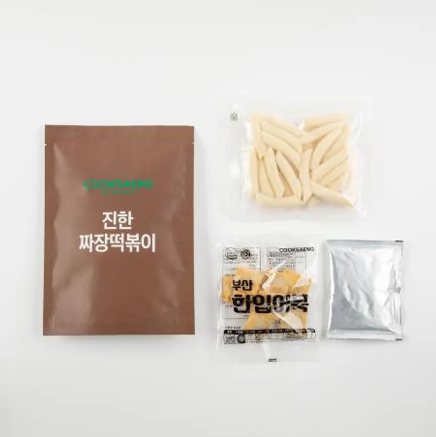 쿡생 짜장떡볶이310g 밀키트 간식 분식 업소용 프랜차이즈떡볶이 이미지