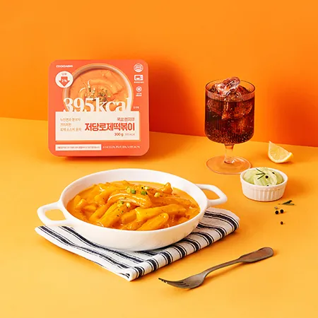[쿡생] 간편한 렌지큐 저당로제떡볶이300gx3개