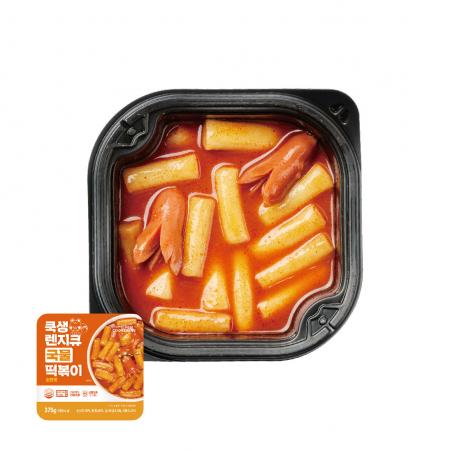 쿡생 렌지큐 간편한 전자레인지용 국물떡볶이 순한맛 375gx3개 캠핑요리 혼술 간편간식 프랜차이즈떡볶이 분식 이미지