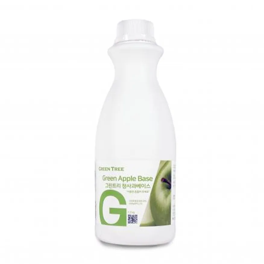 그린트리 청사과 에이드 베이스 1.25kg 원액 음료 스무디 주스 카페음료 이미지