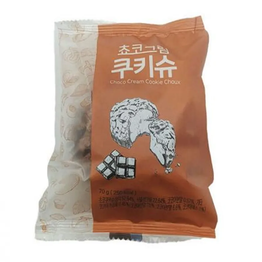 (1박스)프랑스를 대표하는 쿨 디저트 쵸코크림 쿠키슈 (70gx16개)간식 디저트 홈카페 이미지