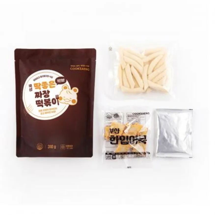 쿡생 딱좋은 1인분 짜장떡볶이310g 이미지