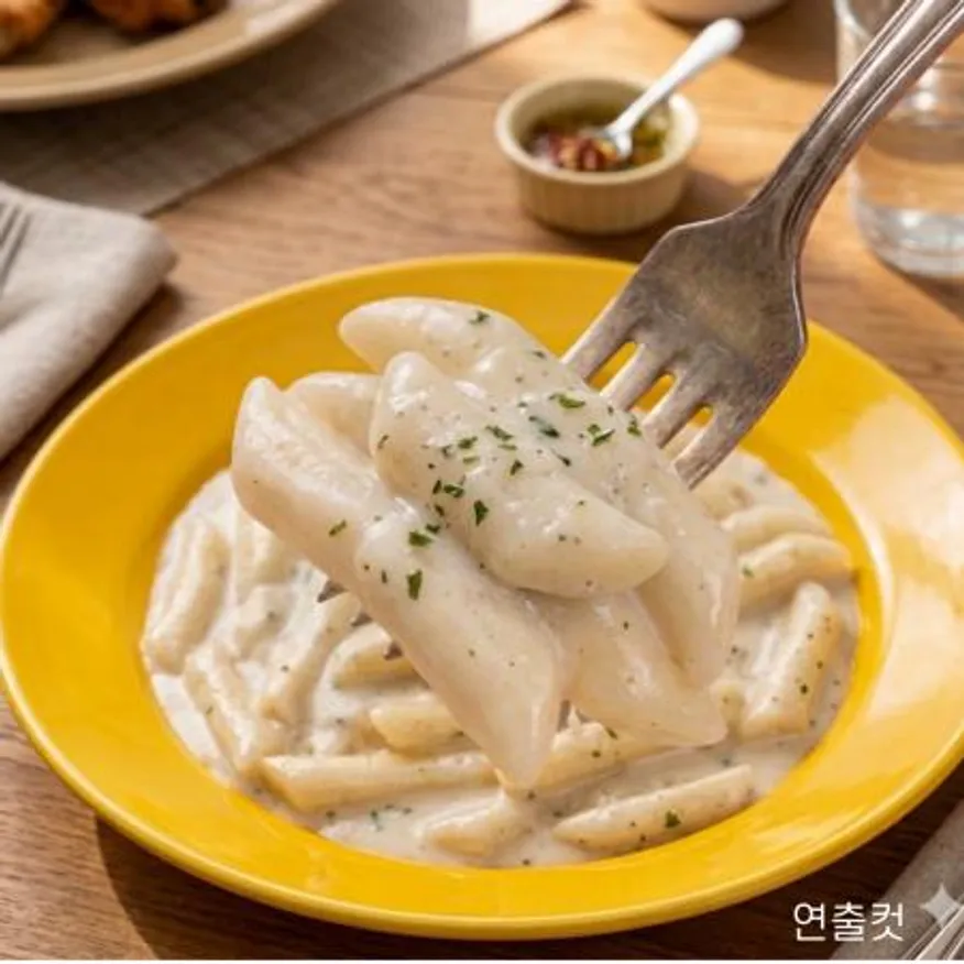 쿡생 크림떡볶이 600g(2회분) 밀키트 간식 야식 분식 이미지