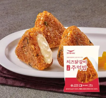 적극추천 한우물 치즈닭갈비구운주먹밥 100gx10개 냉동볶음밥 냉동즉석밥 간편도시락
