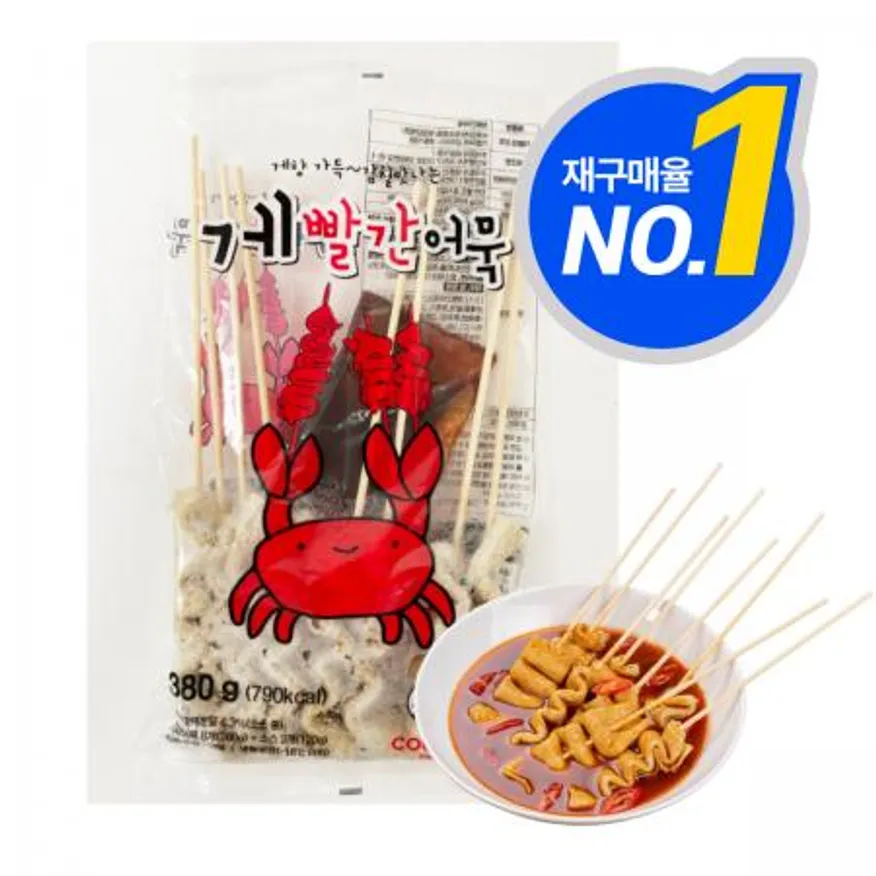 쿡생 게빨간어묵 380g 밀키트 어묵꼬치 이자카야 야식 안주 탕 캠핑음식 홈포차 이미지