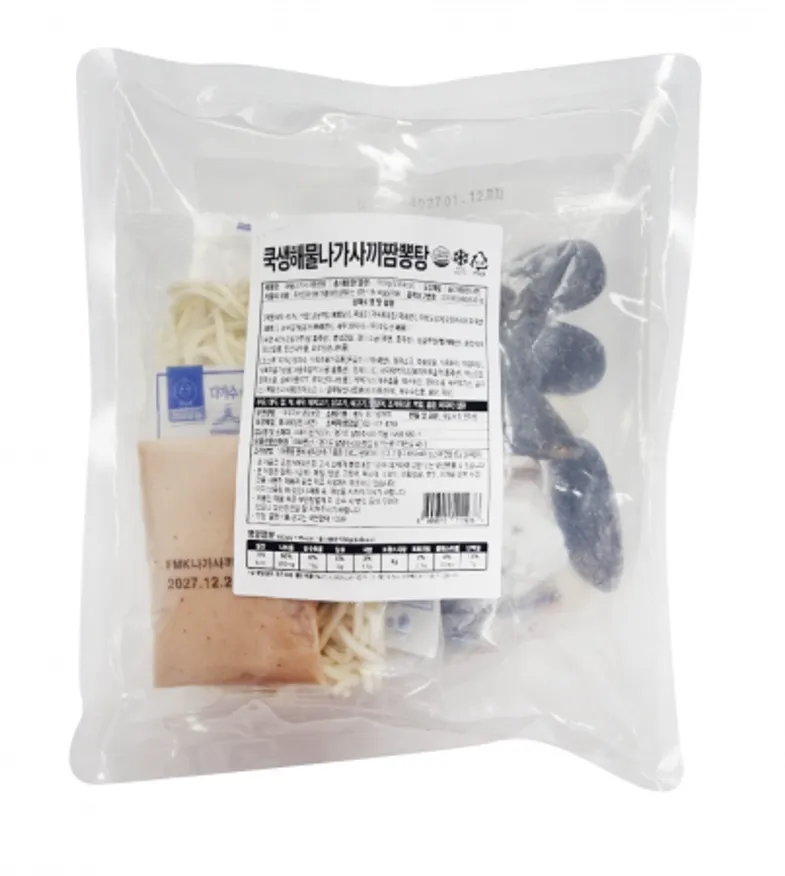 쿡생 해물나가사끼짬뽕탕 550g(면포함) 밀키트 이자카야 야식 안주 탕(하절기 냉매제 필수) 이미지