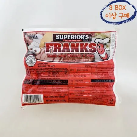 슈페리어 프랑크 소시지 454g 24개입