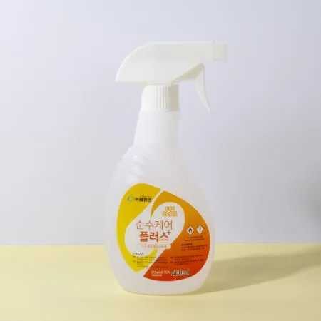 순수케어플러스 살균소독제 400ml 알콜 70% 주방 기구살균소독 업소용