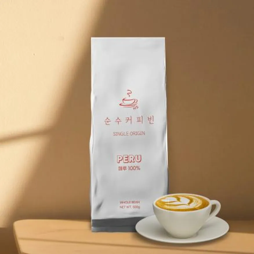 순수커피빈 싱글오리진 페루 500g 중배전 은은한 감귤향 원두 이미지
