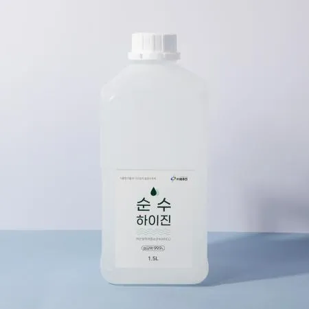 순수하이진 무알콜 살균소독제 1.5L 식당 주방 도마 식기소독 리필