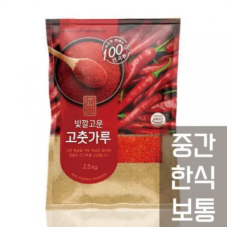 새봄 고춧가루 2.5kg (중간,한식,보통맛) 고추가루