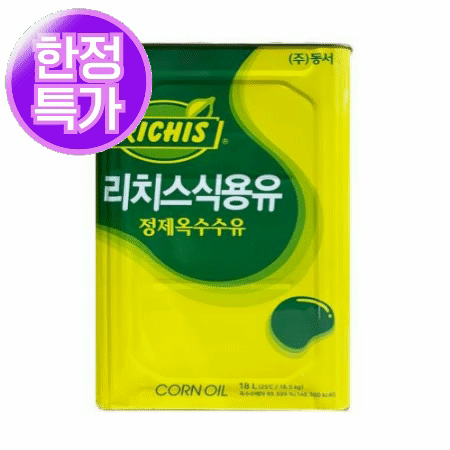 ★초특가★ 리치스 옥수수유 18L 대용량 동서 옥배유 식용유
