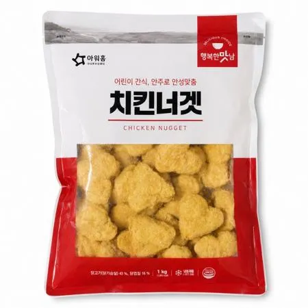 ★초특가★아워홈 치킨너겟 1kg (20g*약48~52개입) 냉동